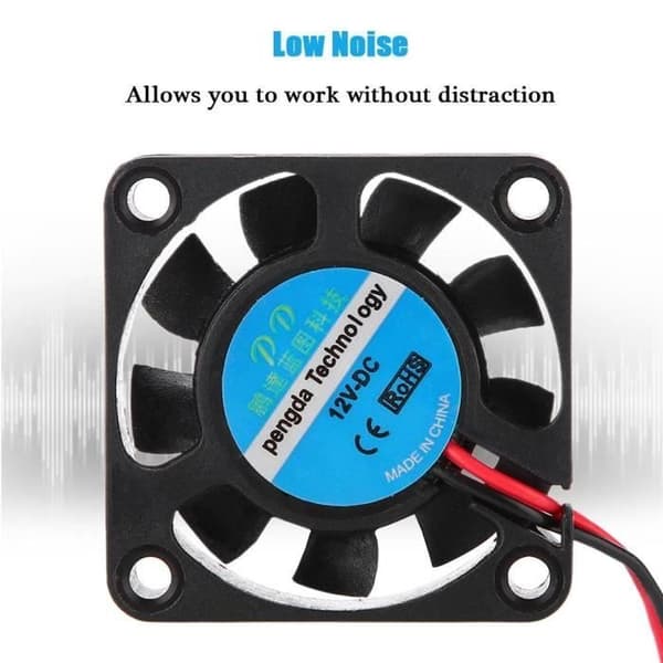 4 pcs 12V 4010 Cooling Fan for 3D Printer - Large Air Volume (6.7CFM)