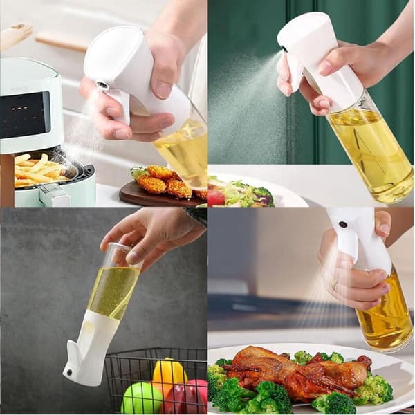 Olivenoliespray. 2-delt køkkenoliesprøjte, oliedispenser til madlavning og grill (200 ml)