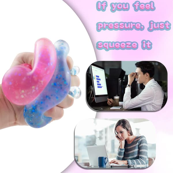 2-pak Dream Squishy Drop Stressbolde til voksne, Fidget Sensorisk Legetøj til Børn, Autisme ADHD Sensorisk Stresslindrende Legetøj, Fødselsdags...