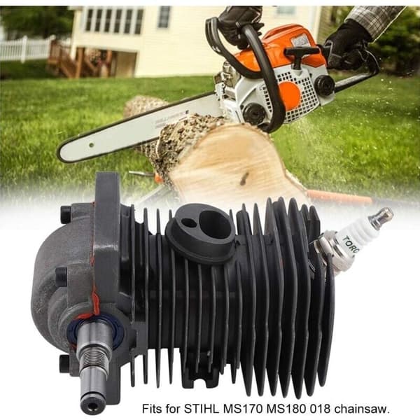 38 mm:n moottorin sylinterimäntä ja kampiakseli STIHL MS170 MS180 018 -moottorisahaan