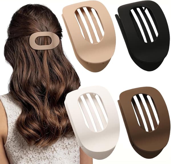 Flat hair clips - 4-pack