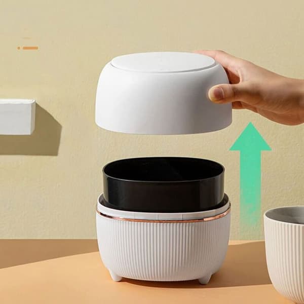 YYV Creative Paper Bucket Table Wastebasket in Multiple Colors