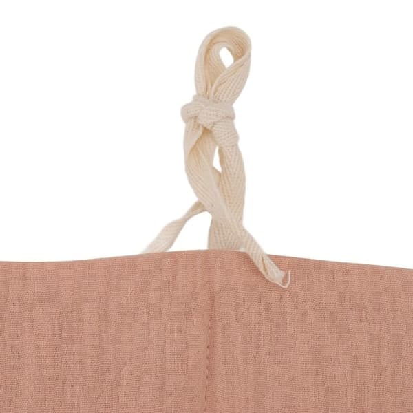 Hanging Crib Bag, 2 Pockets, Adjustable Strap, Bed Toy Storage Bag
