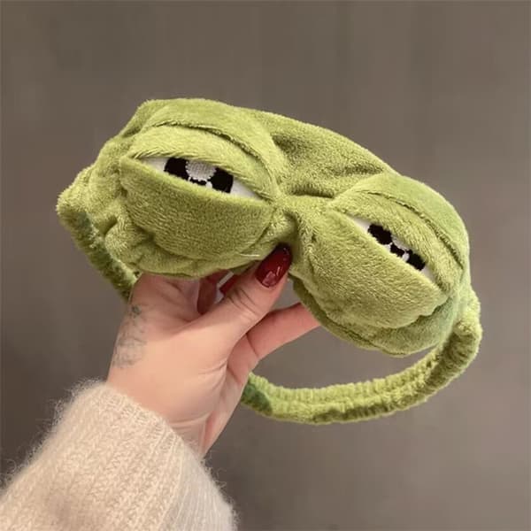 3D-unimaski, sarjakuva sammakko, unimaski vihreä