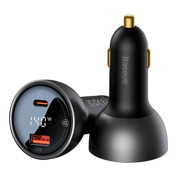 USB USB-C PD3.1 140W billader + USB-C kabel 1m svart