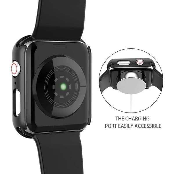 Screen Protector Apple Watch 4/5/6 (44 mm) Apple Watch SE (44 mm) Tempered Glass Black
