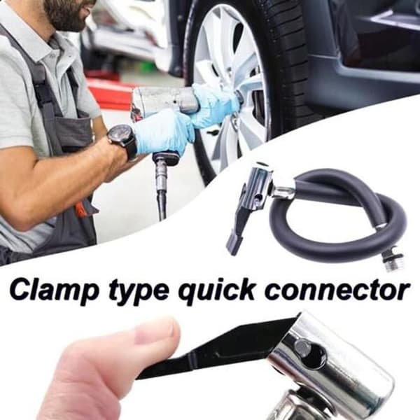 36 cm däckuppblåsningsslangadapter, ersättningsslang för däckpump, luftslangadapter