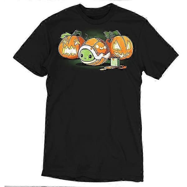 Jack-o'-Lantern Skildpadde Retro Design T-shirt