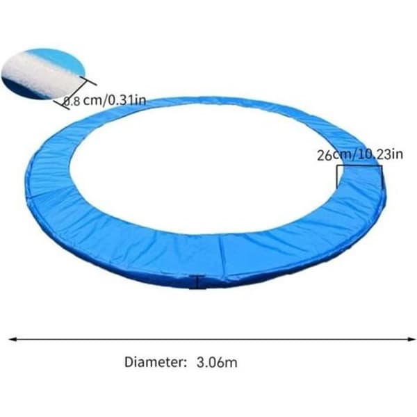 Trampolinkantbeskyttelsespude Ø305cm, UV-resistent PVC-erstatning