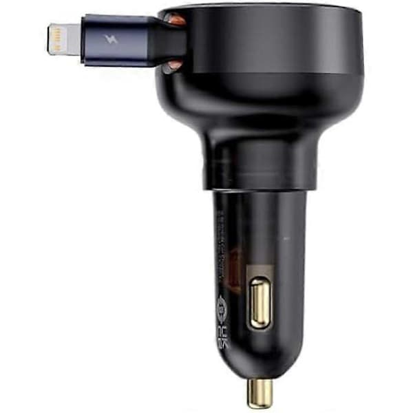 Billaddare - BASEUS - Enjoyment Pro - Lightning-kabel ingår - 55W - Svart