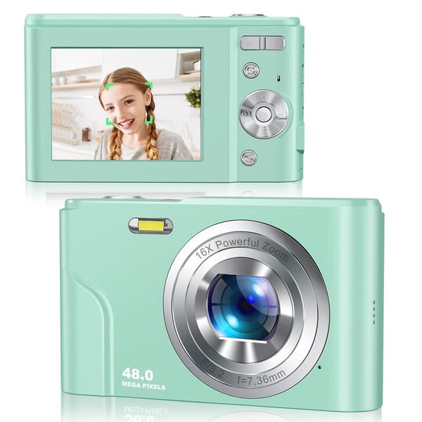 Digitalkamera 1080P 48 Megapixel 16x zoom Grønn