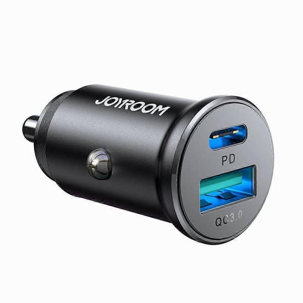Joyroom Mini Billaddare USB-A och USB-C 30W, PD