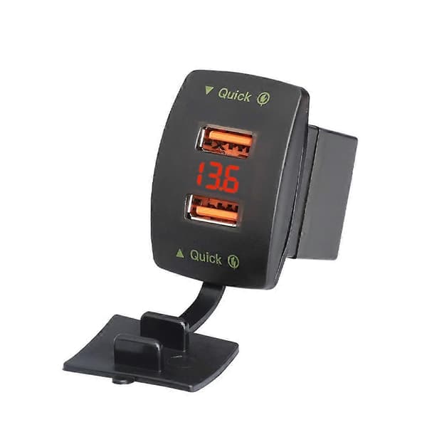 Snabb Billaddare med Dubbla USB-Portar Lämplig för Fordon Båtar