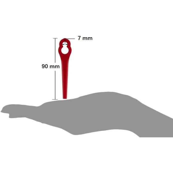 Pakke med 100 erstatningsblader for Einhell batteridrevne gresstrimmere. Plastblader for Einhell batteridrevne gresstrimmere