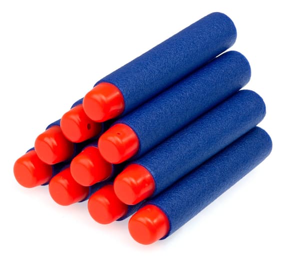 Nerf-compatible Foam Launcher Darts - 10 pcs