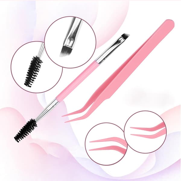 570 pcs DIY False Eyelashes Kit, Eyelash Extension, Volume Lashes Set with Glue and Tools