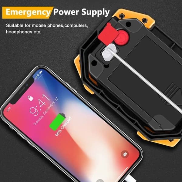 30W Rechargeable COB LED Work Light, Super Bright 2000lm Floodlight, Portable Outdoor Lamp, USB Battery