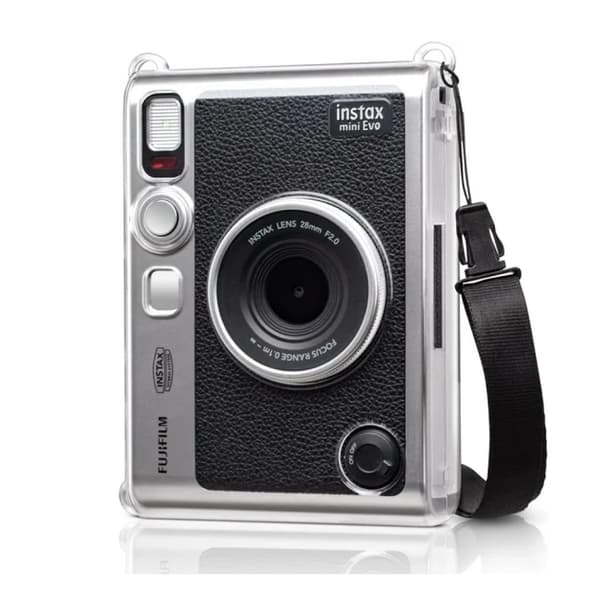 Klart EVO-deksel for Fujifilm Instax Mini EVO/Polaroid Mini EVO-kamera - Hardt PVC Fuji Mini EVO-bæreetui