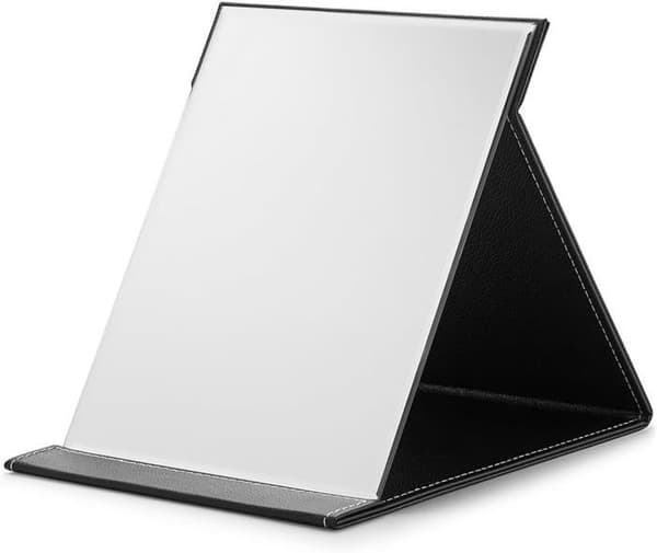 Large Foldable Mirror, Travel Mirror with Makeup Stand, Ultra-Thin Makeup Mirror