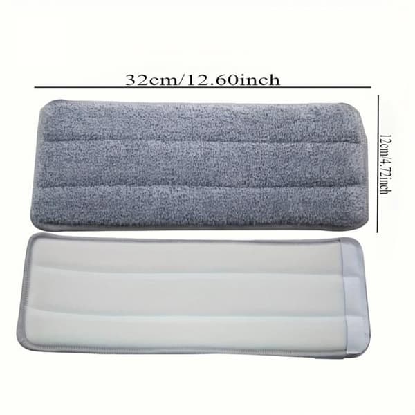 Mikrofiber moppepute, erstatningstrekk, moppehode for flatmopper, 33 x 12 mm