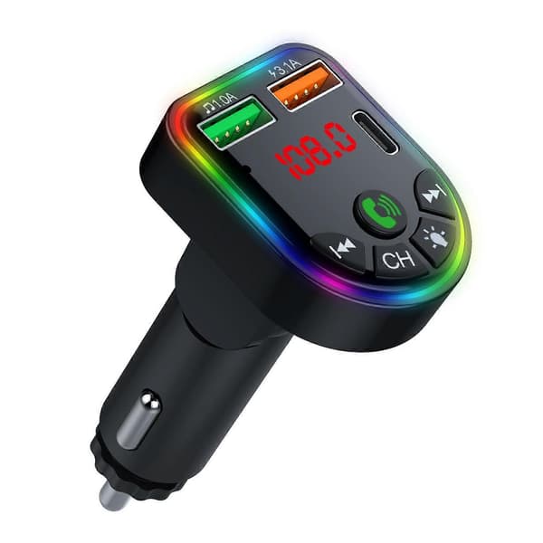 Typ A P20 Bil Bluetooth Handsfree Samtal Bil MP3 Ljud Digital Display USB Billaddare