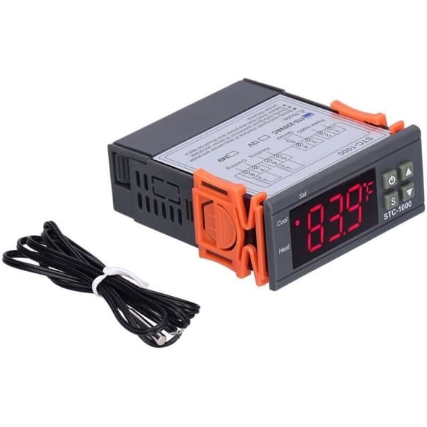 Digital temperaturkontroller kjøle- og varmetermostat med NTC-sensor STC-100024V