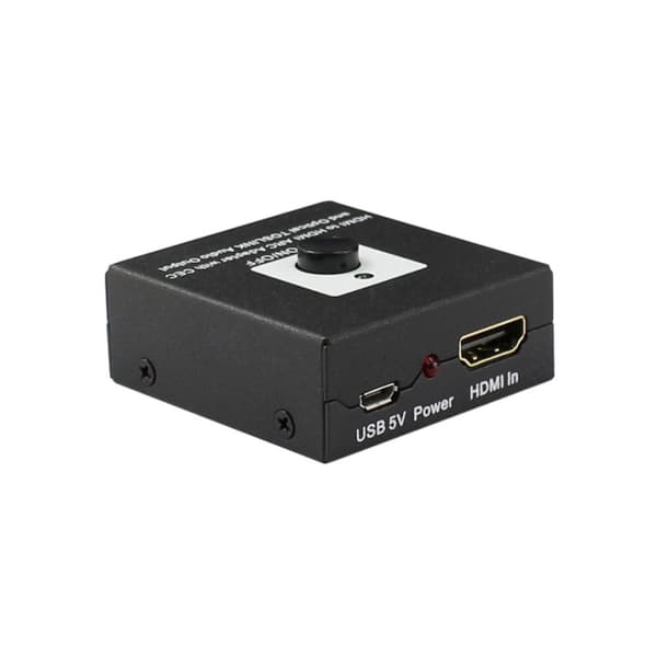 4K HDMI to HDMI ARC Audio Extractor Adapter with CEC Support, Compatible with TV, Soundbar and Amplifier