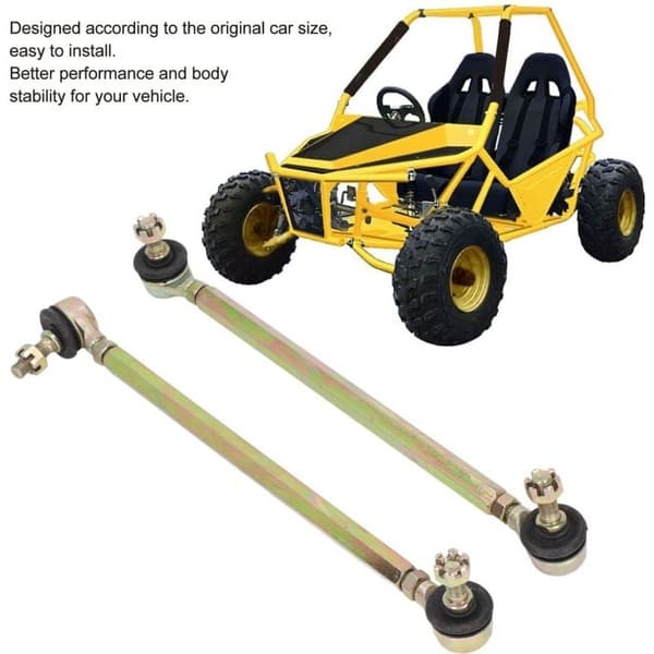 2 stk 250 mm 10 mm kuleledd styrestag i legert stål