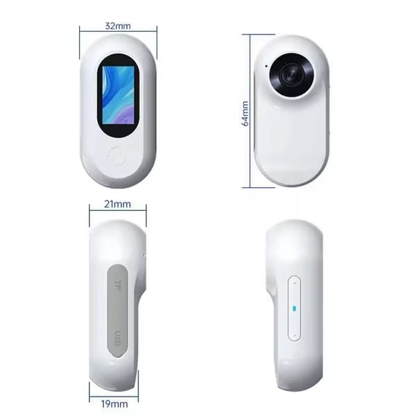 Adjustable Pet Collar Camera with Wide Angle - Clip-on, OTG &