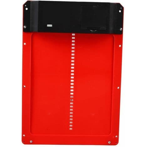 Automatisk hönshusdörr med ljusdetektering, enkel installation, batteridriven