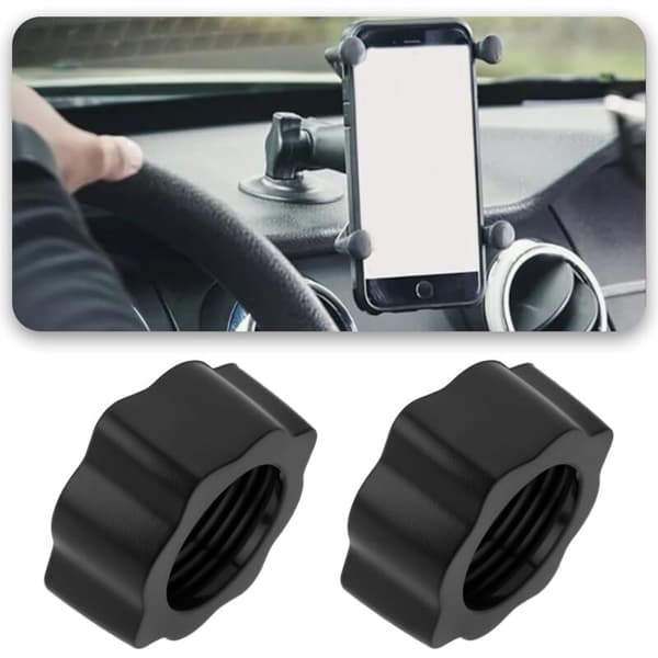 10 STK Skru-på Kulehodeadaptere for Biltelefonholder, 17mm Kulehodeadaptere for DVR Kamera Tilbehør, Plommeblomstform