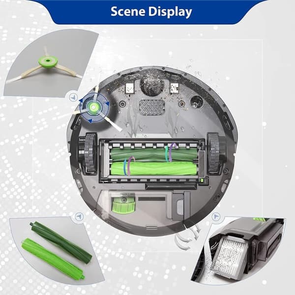 Parti med 20 reservedele til iRobot Roomba i7 i7+ i3 i3+ i4 i4+ i6 i6+ i8 i8+ j7 j7+/Plus E5 E6 E7 støvsuger