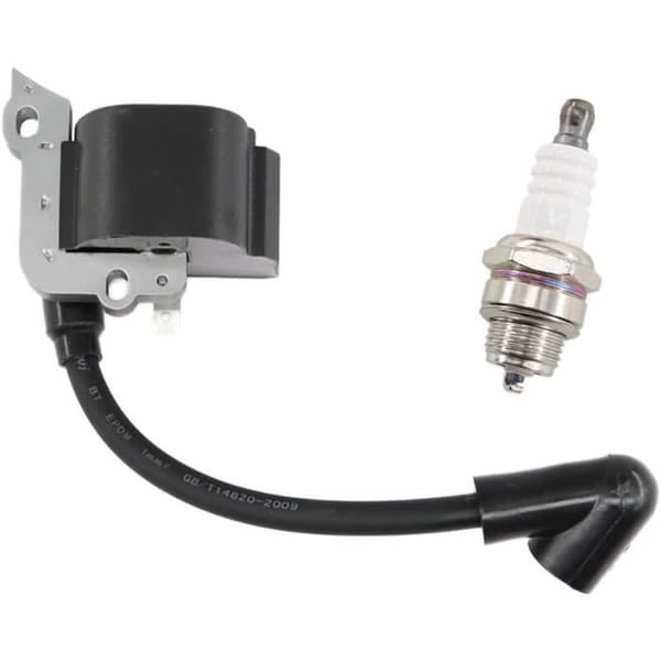 Tændspole + tændrør til Stihl FS38–FS55, HS45, KM55, Erstatning 4140 400 1308