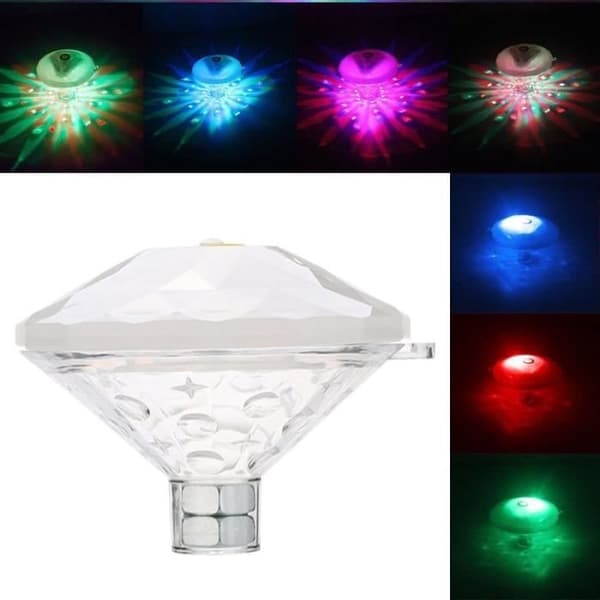 Floating LED Underwater Disco Aqua Glow Multi-Color Flashing Bath Pond Pool Spa Party Night Light