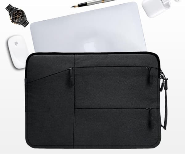 Sort laptop sleeve 15 tommer