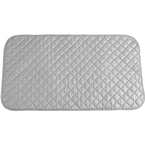 48*85cm Ironing Blanket Quilted Grey Laundry Ironing Mat Washing Machine Dryer Heat Resistant Thickened
