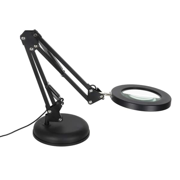 LED-skrivebordslampe med forstørrelsesglass - USB 12W