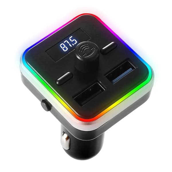 Bluetooth-kompatibel 5.0 Bil MP3-spelare Handsfree Samtal Dubbla USB Billaddare