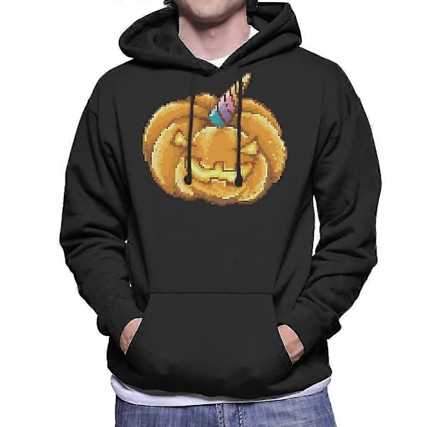Jack O Lantern Unicorn Pixel Art Herrehettegenser