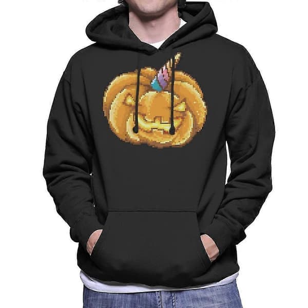 Jack O Lantern Unicorn Pixel Art Herrhoodie