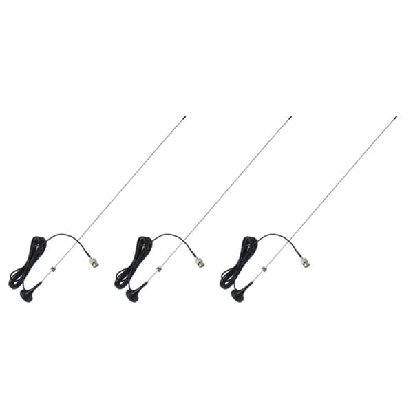 3X BNC-M UHF + VHF Vehicle Mounted Antenna for UT-108UV