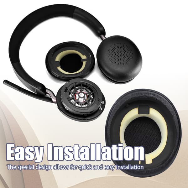 Ørepuder 1 par Sort Jabra Elite 45H / Jabra Evolve2 65