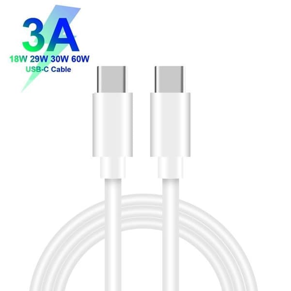 Biloplader - Dobbelt PD 40W - 2 x USB-C - 1m USB-C kabel - 12–24V (iPhone/iPad/Samsung)
