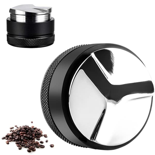 51 mm kaffedispenser. 51 mm tamper. 304 rustfrit stål kaffetamper med presset stofbelægning til espressomaskiner.
