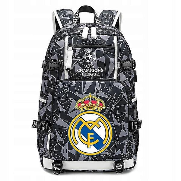 Vattentät Real Madrid Mbappé Ryggsäck för Barn A4 Stor Kapacitet