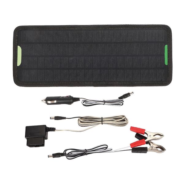 10W 12V Solcellepanel Billader Vanntett 10 Watt Solcellepanelsett OBD Billader