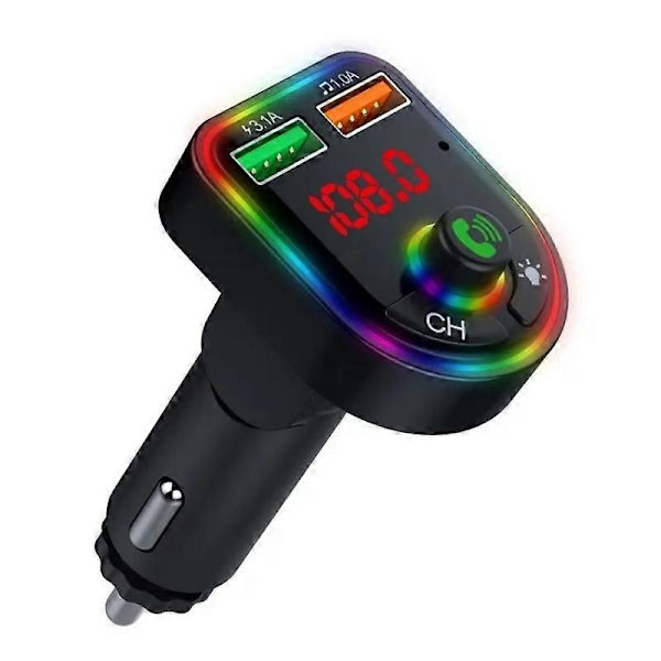MP3-lydenhet med fargerike omgivelseslys billader