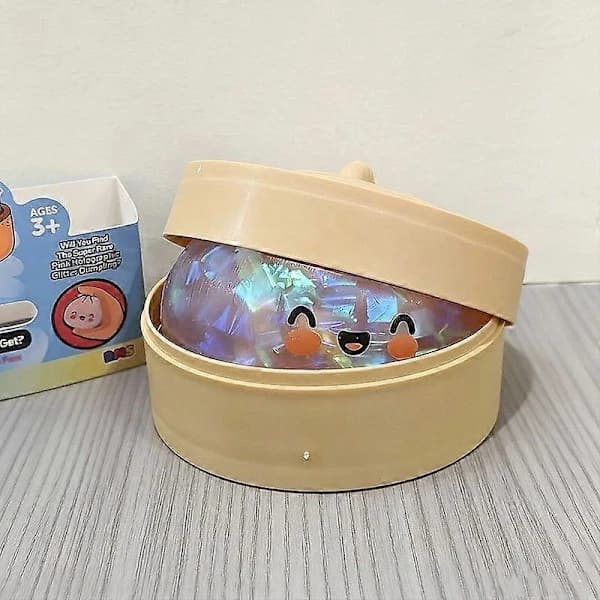 Crazy Fun Rainbow Mystery Squishy Bun Mystery Dumpling ROSA GLITTER VIRAL A