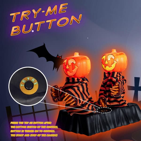 Cracker Barrels animerede Jack-o-Lantern musikalske trio med Candy Boogie Man