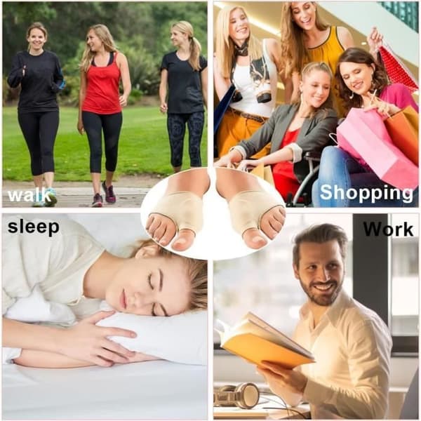 Par Hallux Valgus Korrigerer Dag Natt, Stor Tåretting